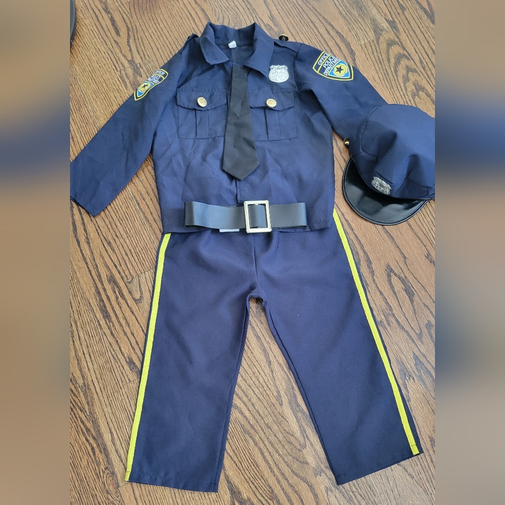 Childs small police officer costume